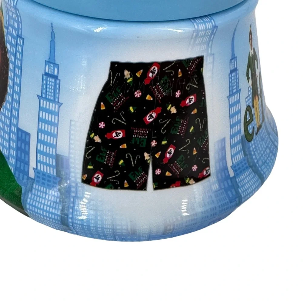 Briefly Stated Mens Cotton Buddy the ELF Christmas Boxers Snow Globe Bank Medium